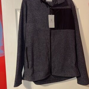 PGA Tour Black and Gray Zip-Up Jacket